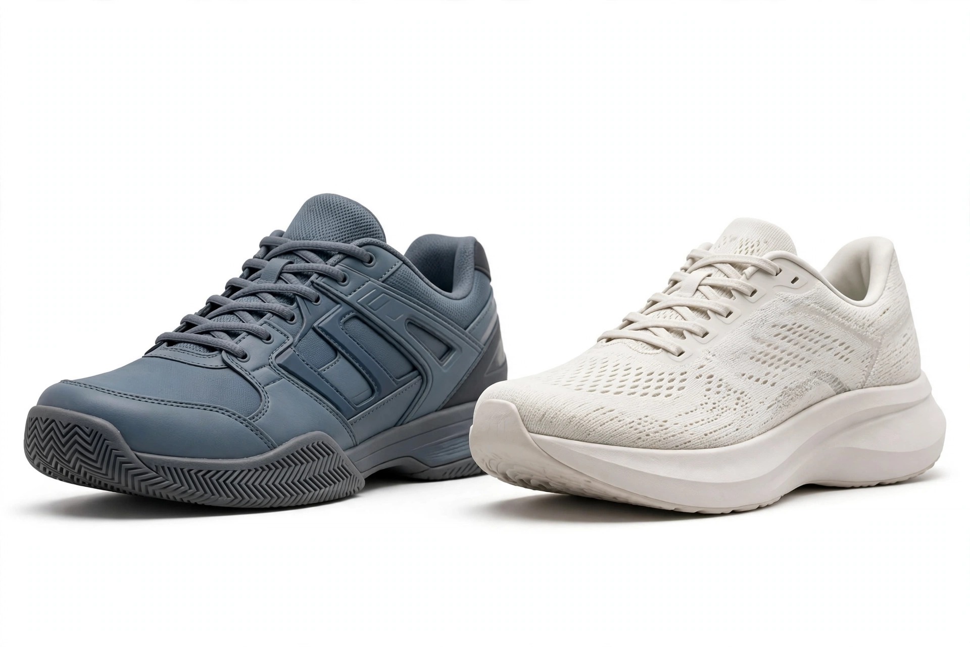 Tennis shoe versus running shoe comparison
