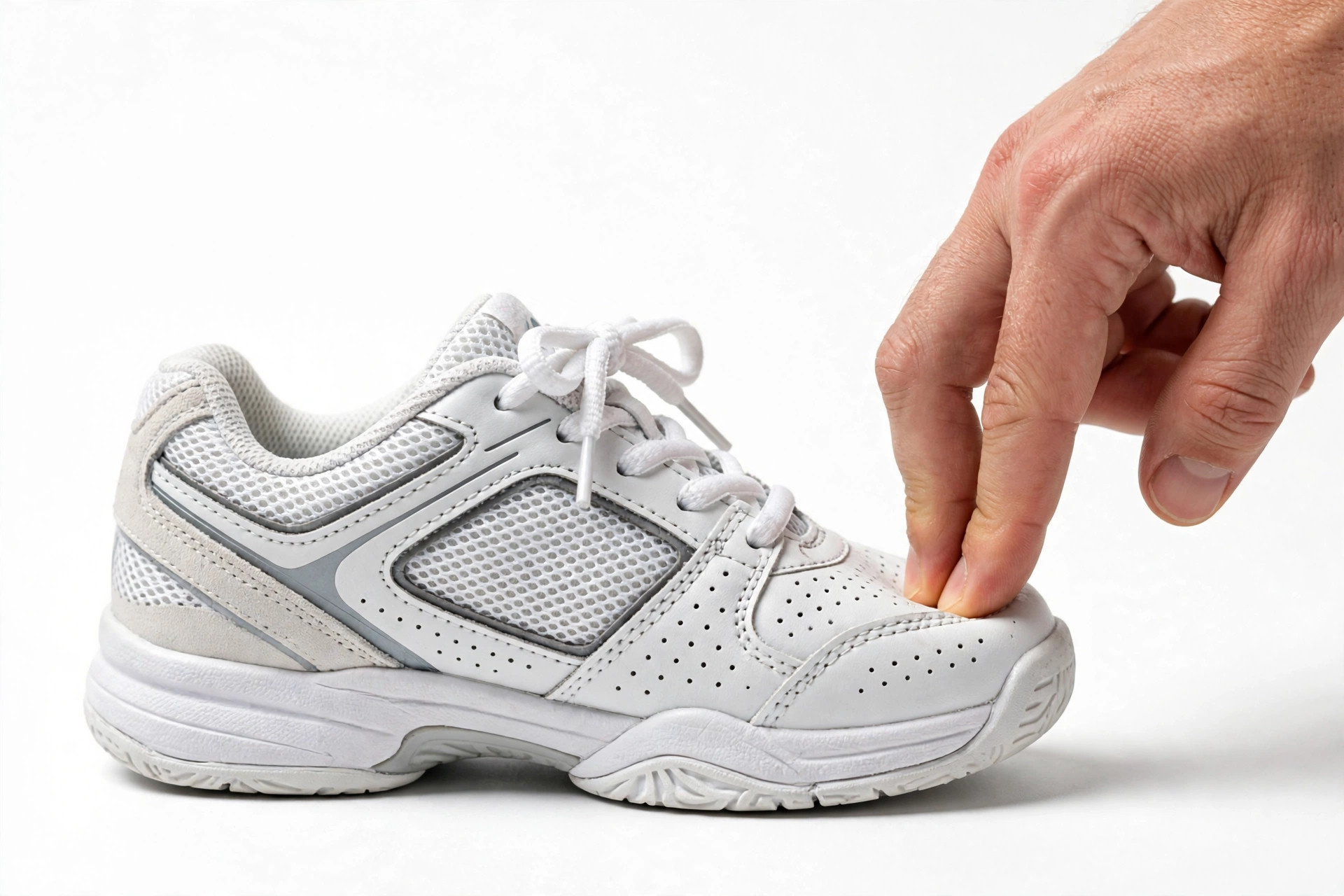 Kids velcro tennis shoe and lace tennis shoe side by side.